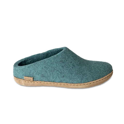 Glerups Slip-On Leather Sole Shoes - North Sea