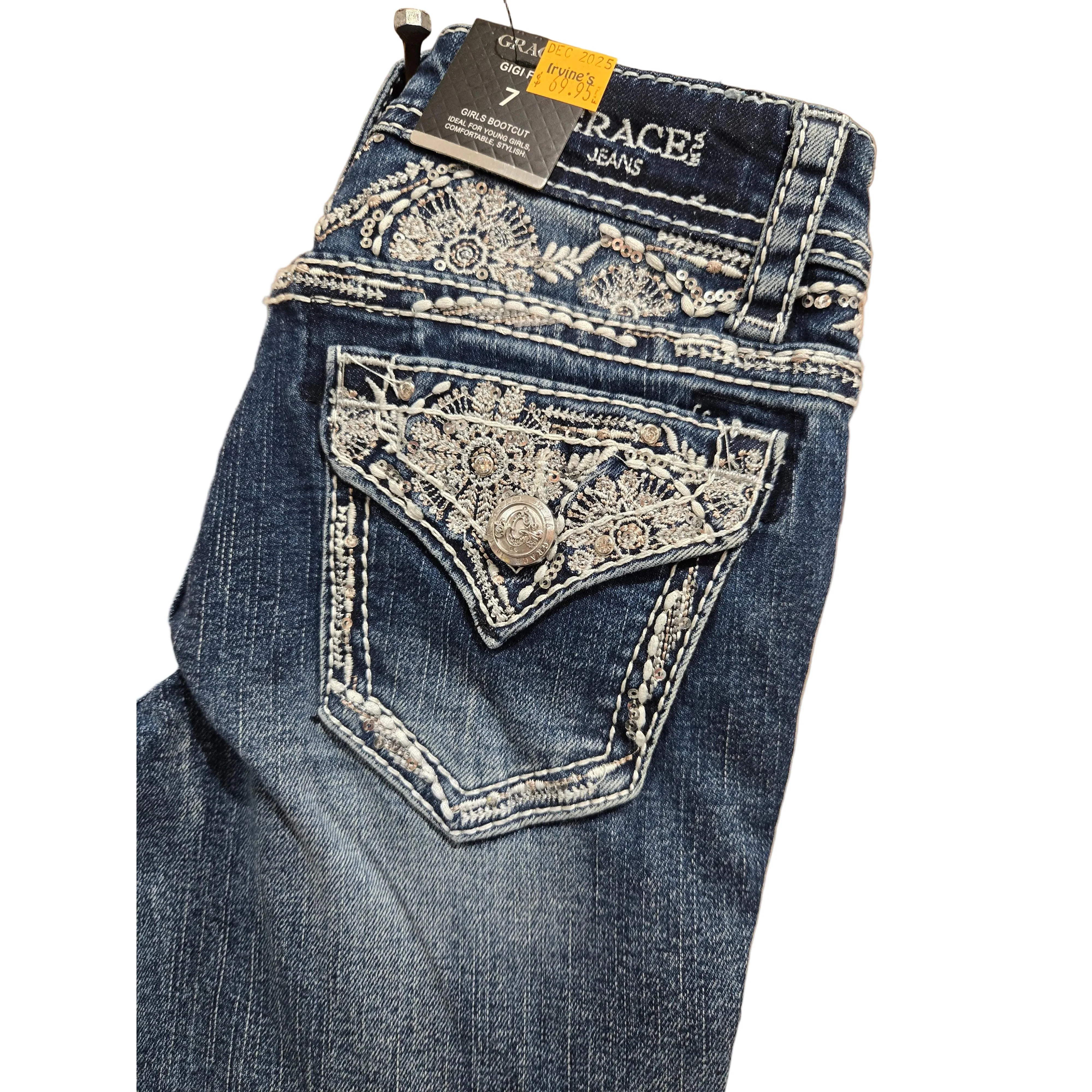 Grace in LA Girls Aztec Jeans - Image 3