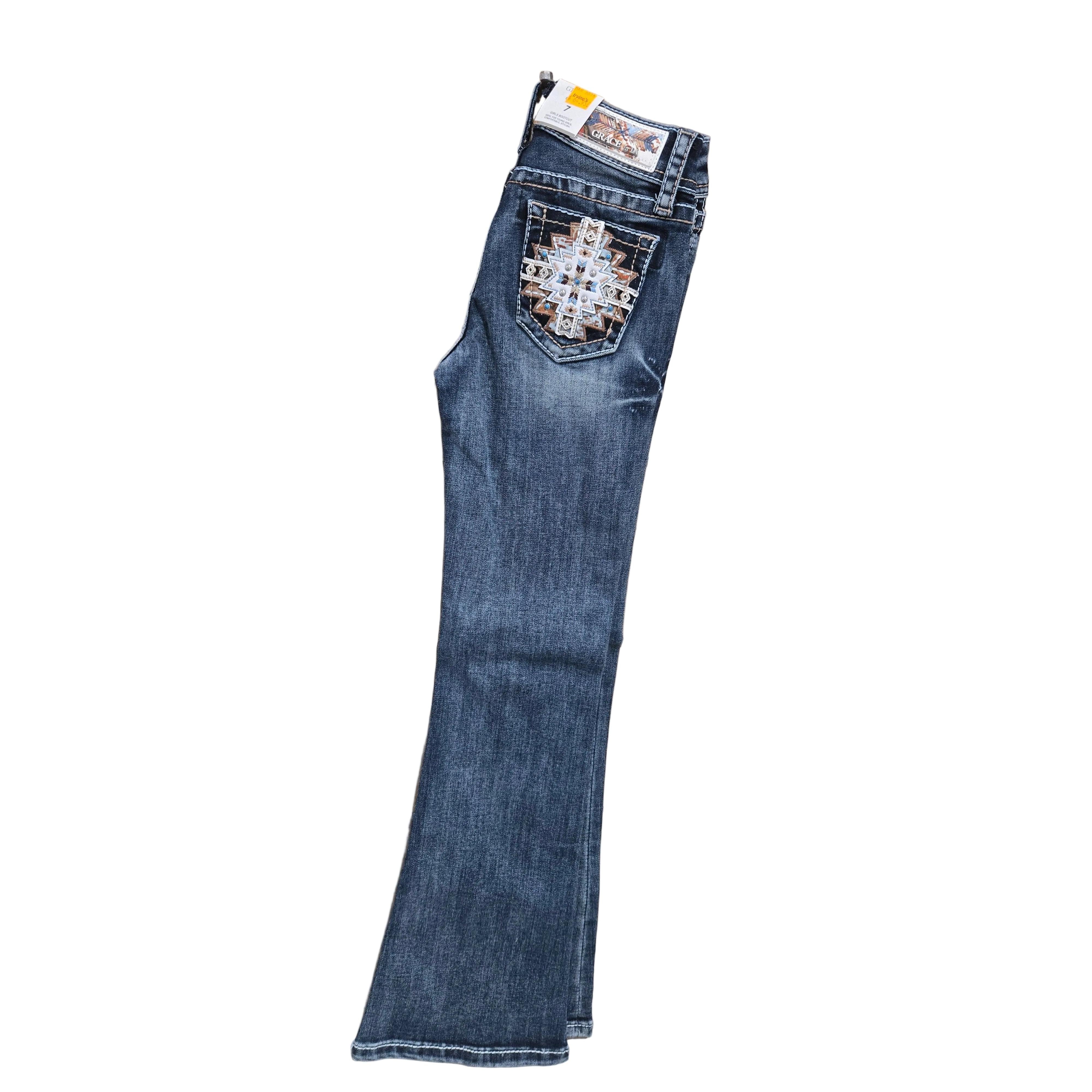 Grace in LA Girl's Cross Jeans