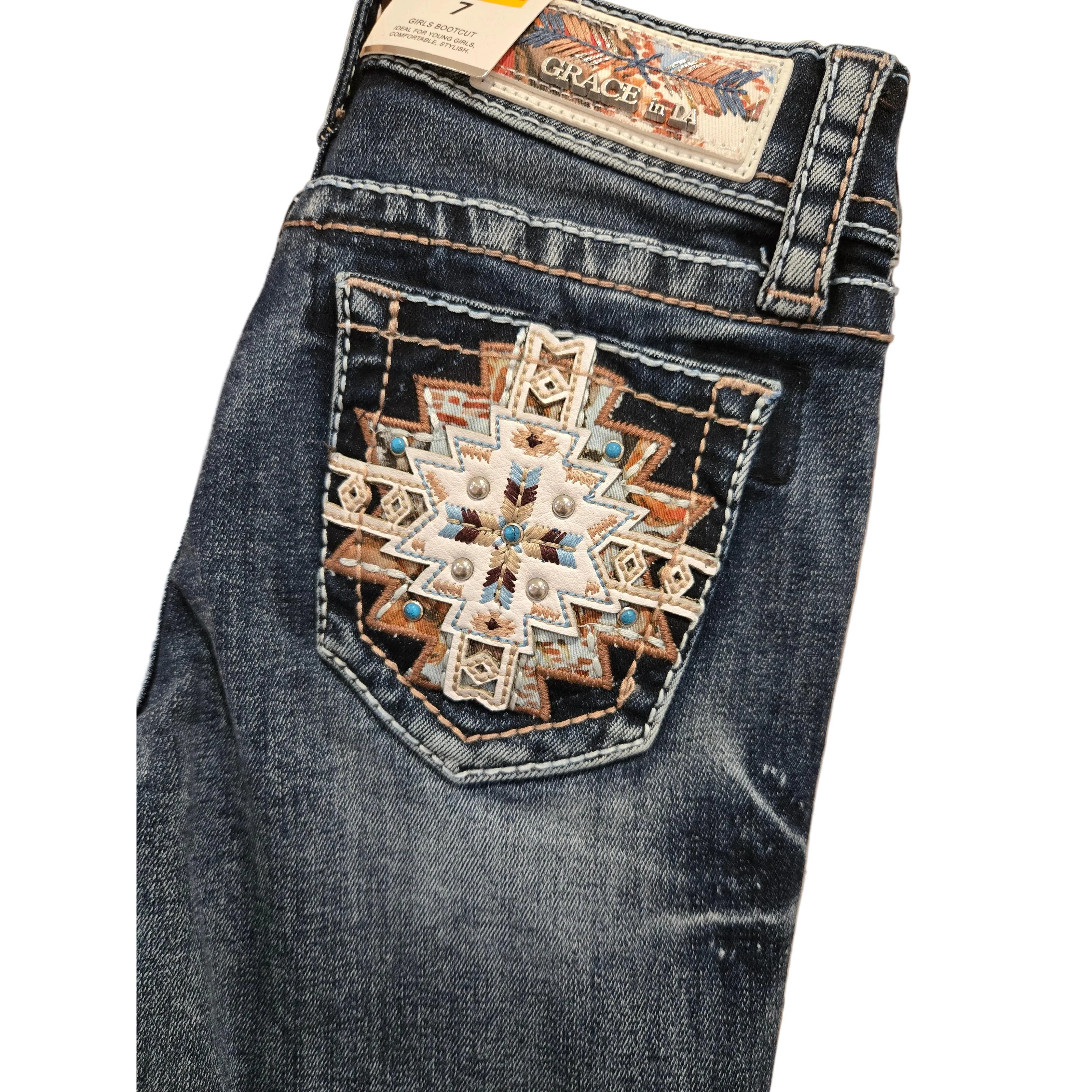 Grace in LA Girl's Cross Jeans - Image 2