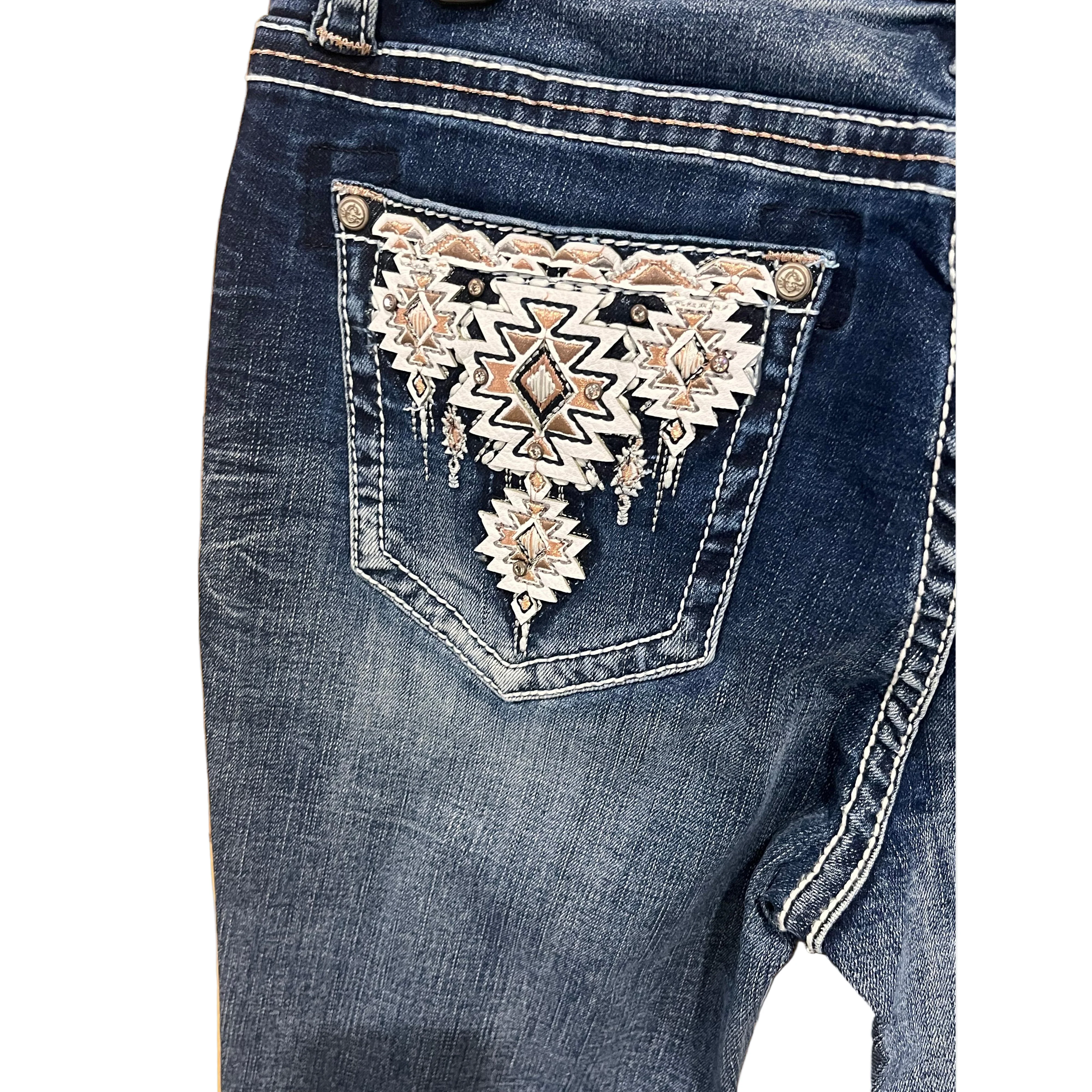 Grace in LA Women's Aztec Jeans - Image 4