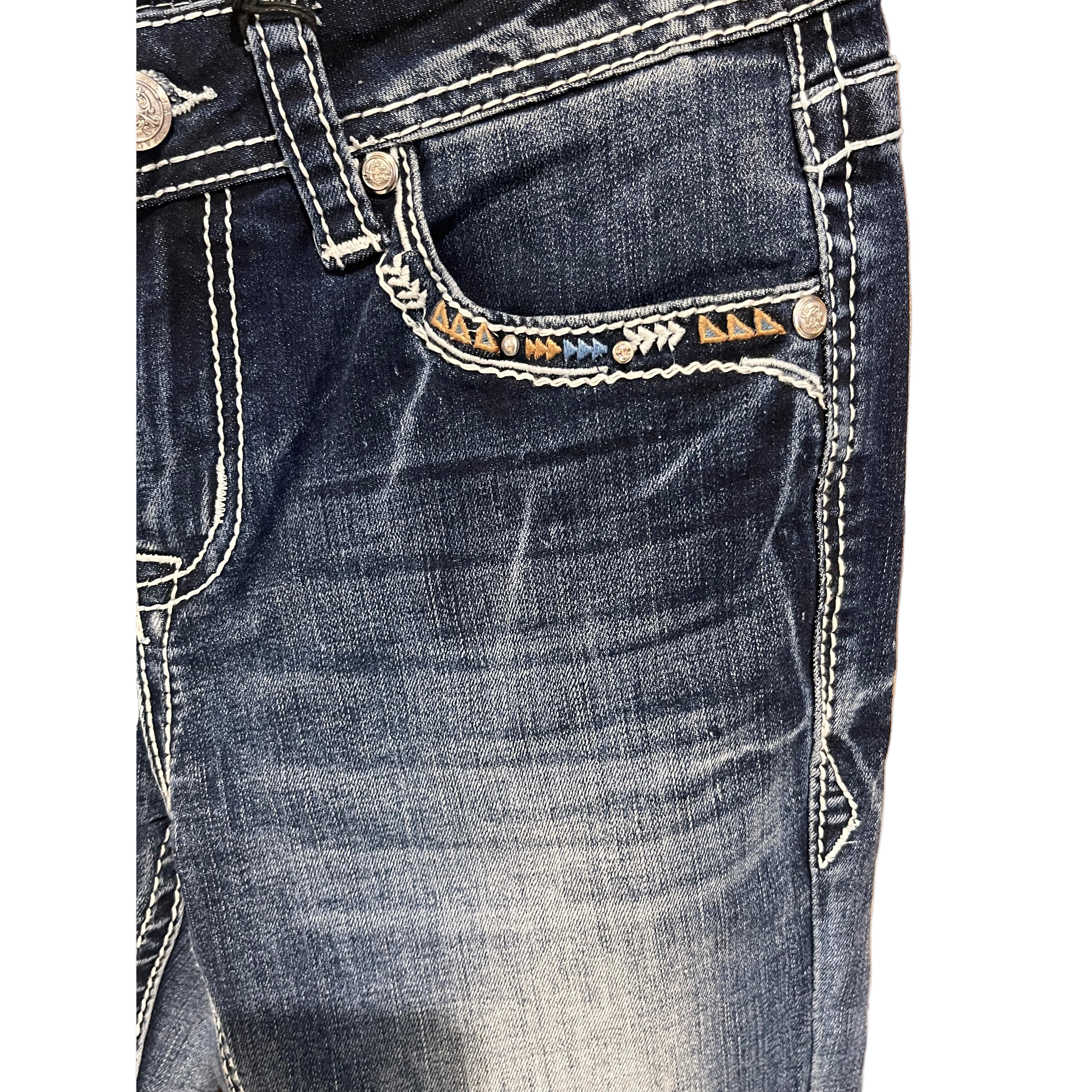 Grace in LA Women's Aztec Modify Jeans - Image 2