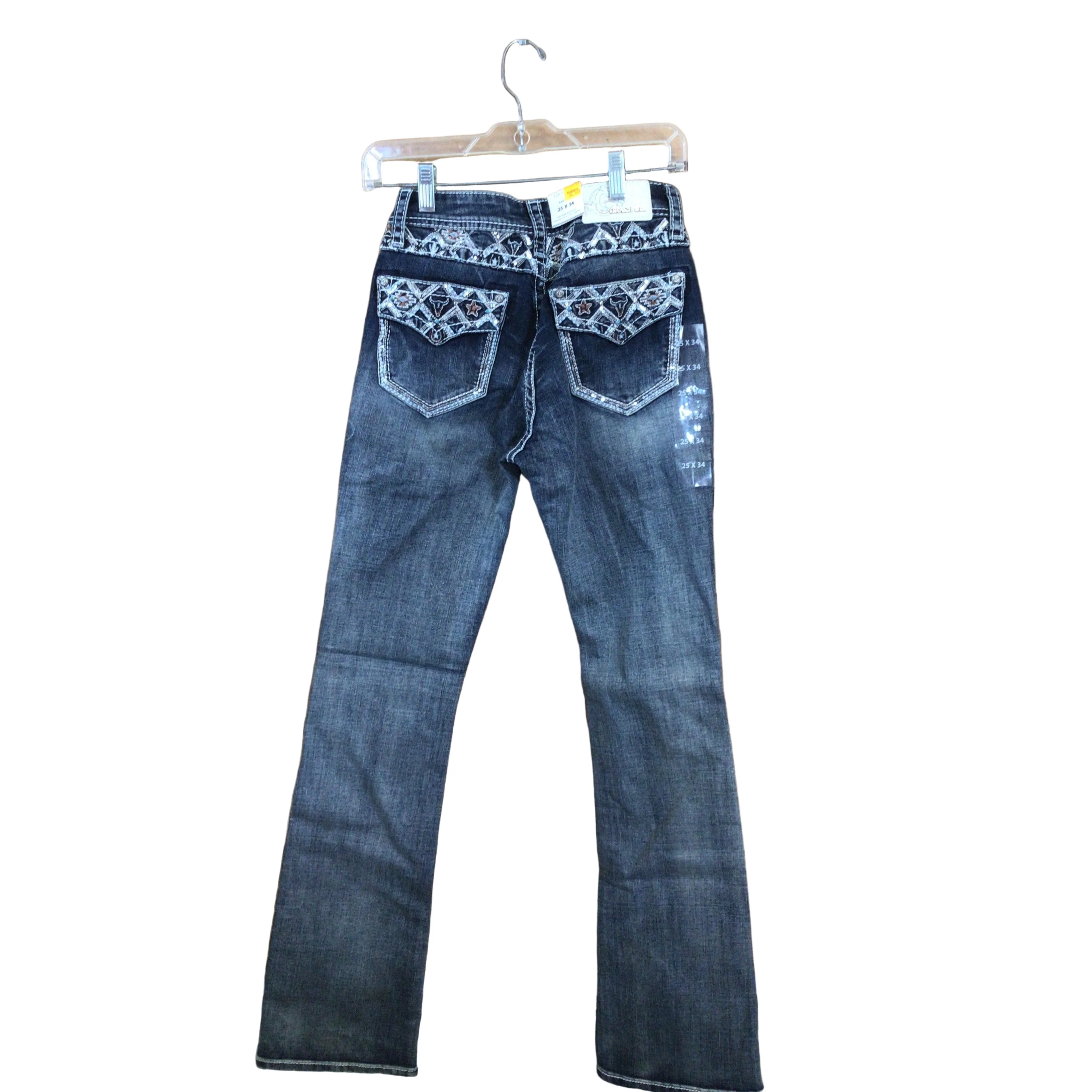 Grace in LA Women's Aztec Yoke Jeans - Image 2