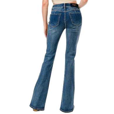 Grace in LA Women's Basic Jean - Medium Blue - Image 2