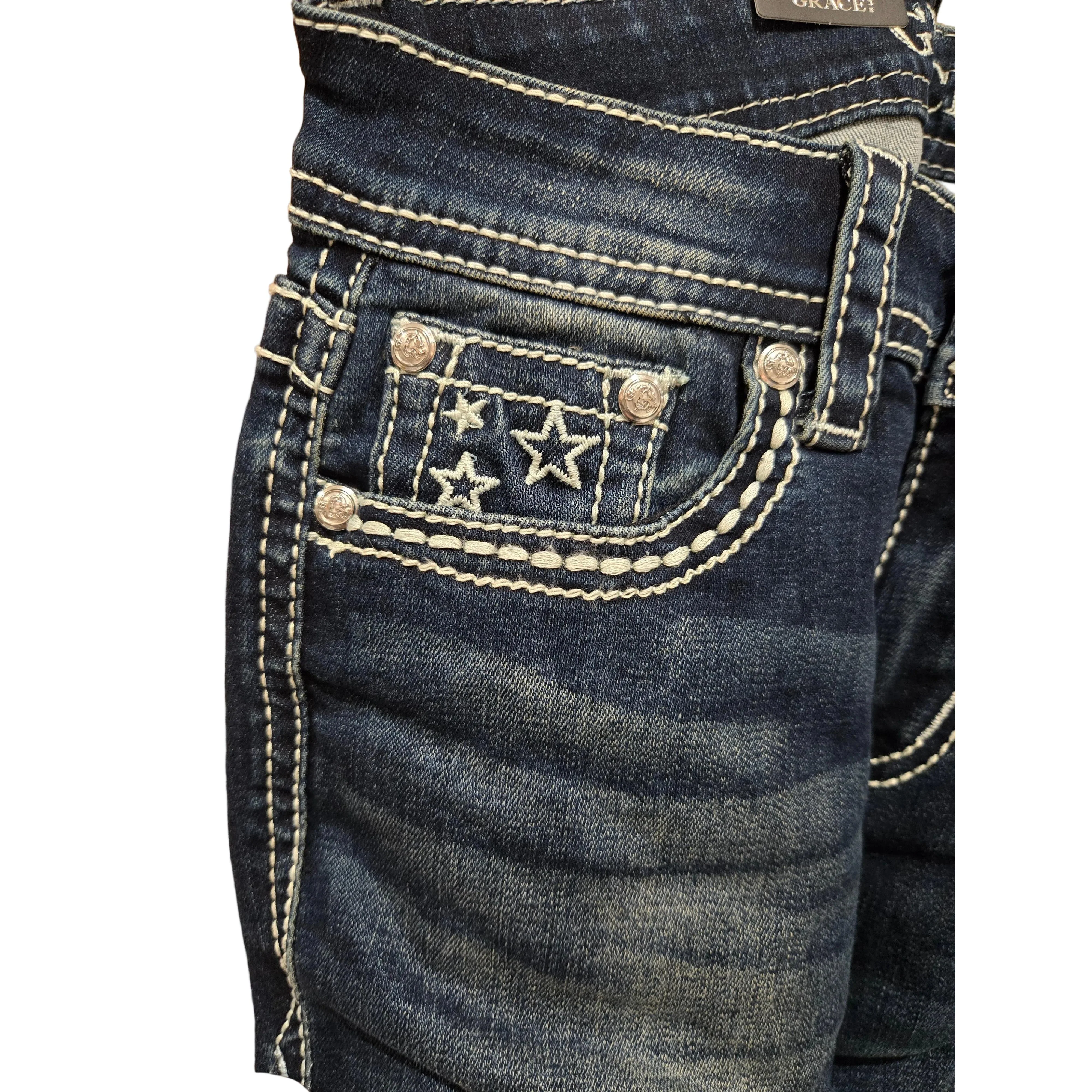 Grace in LA Women's Double Horses Jeans - Image 3