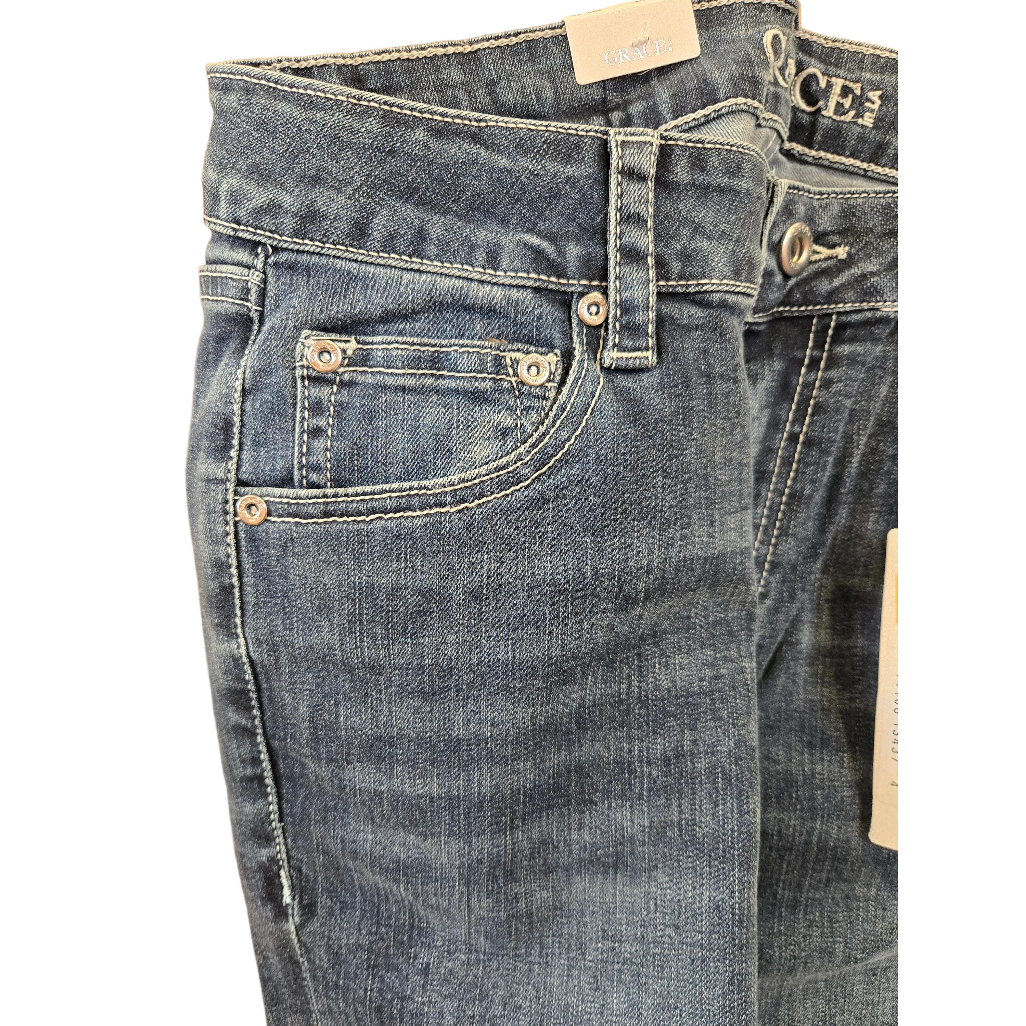 Grace in LA Women's Harmony Fit High Rise Flare Jean - Image 3
