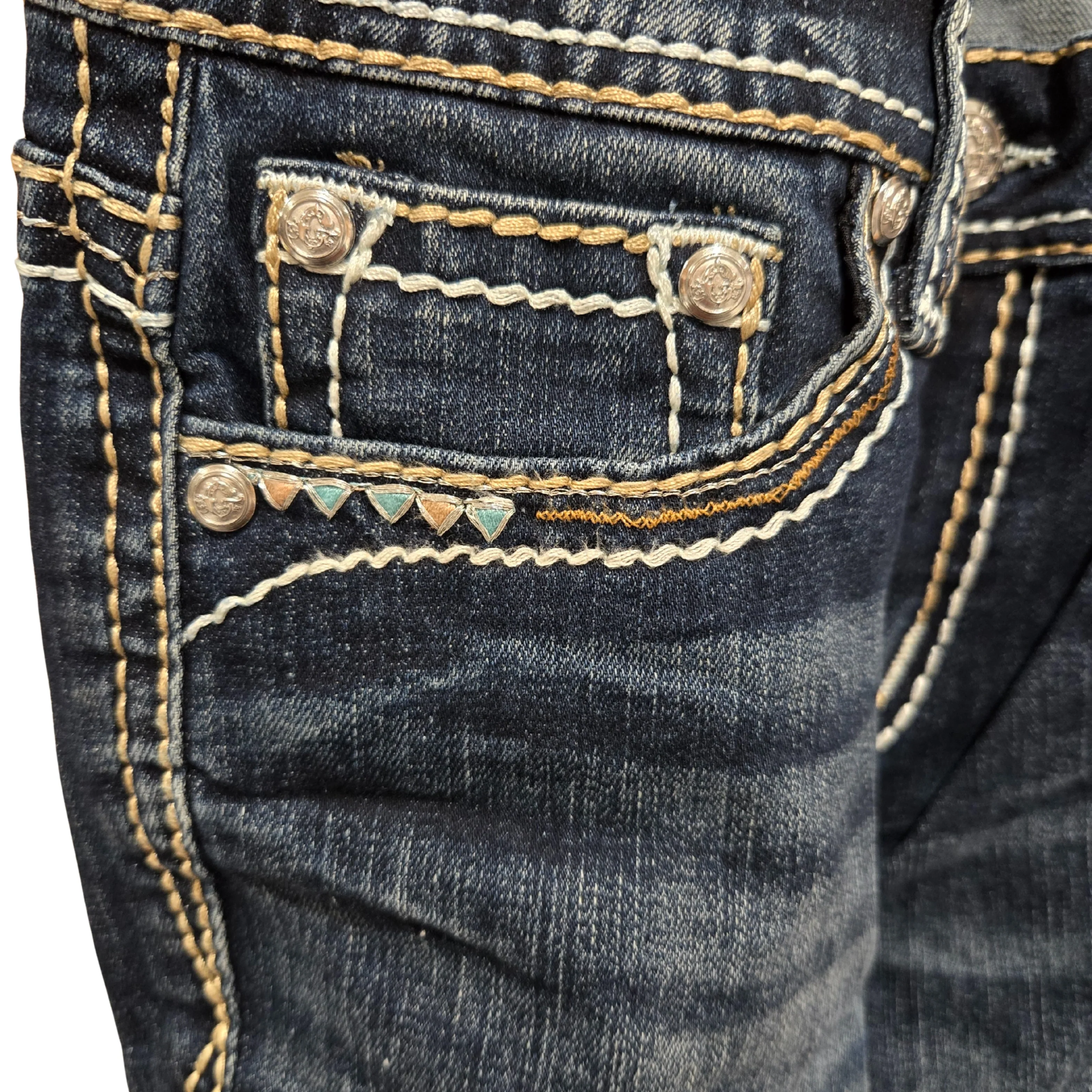 Grace in LA Women's Heavy Stitches Jeans - Image 3