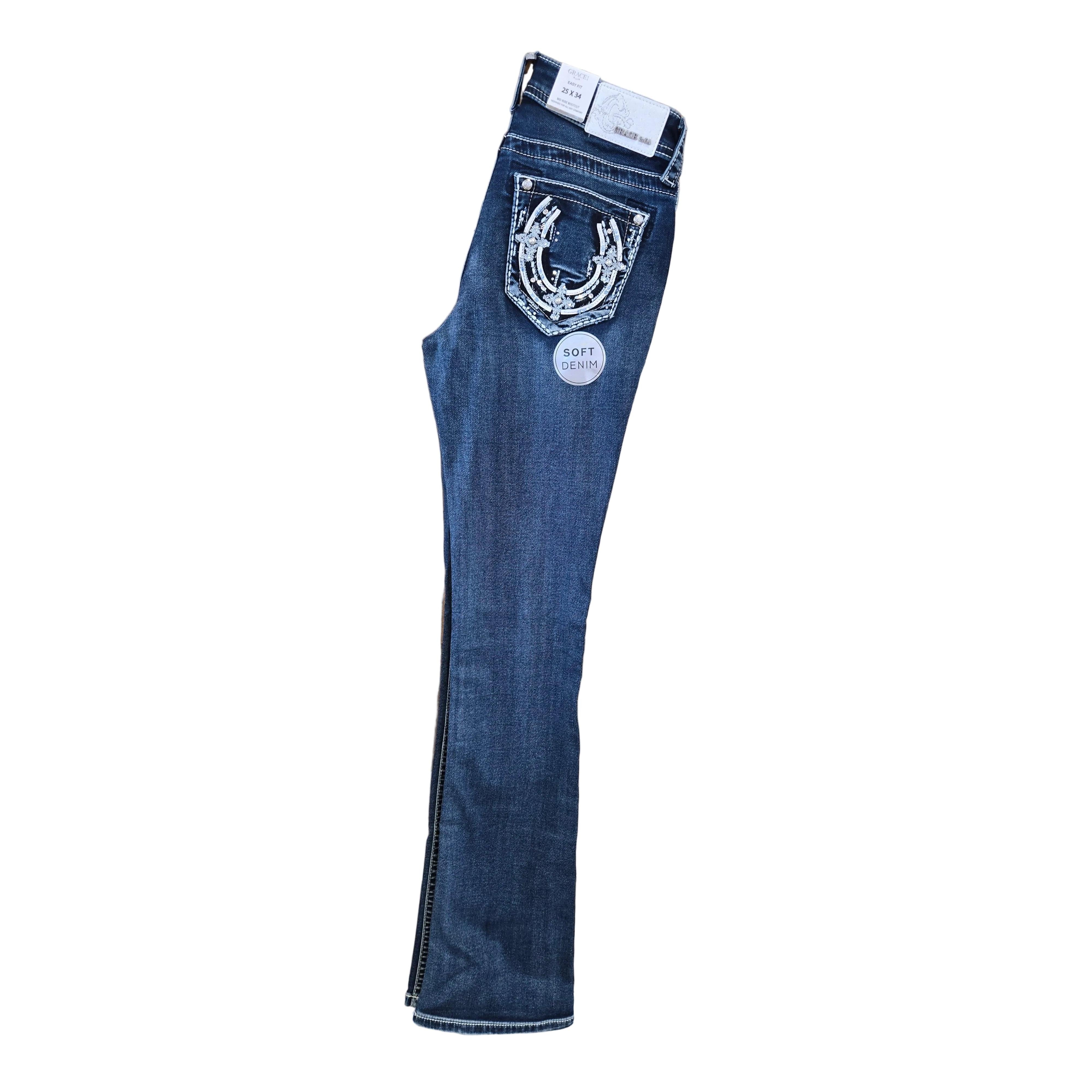 Grace in LA Women's Horse Shoe Jeans