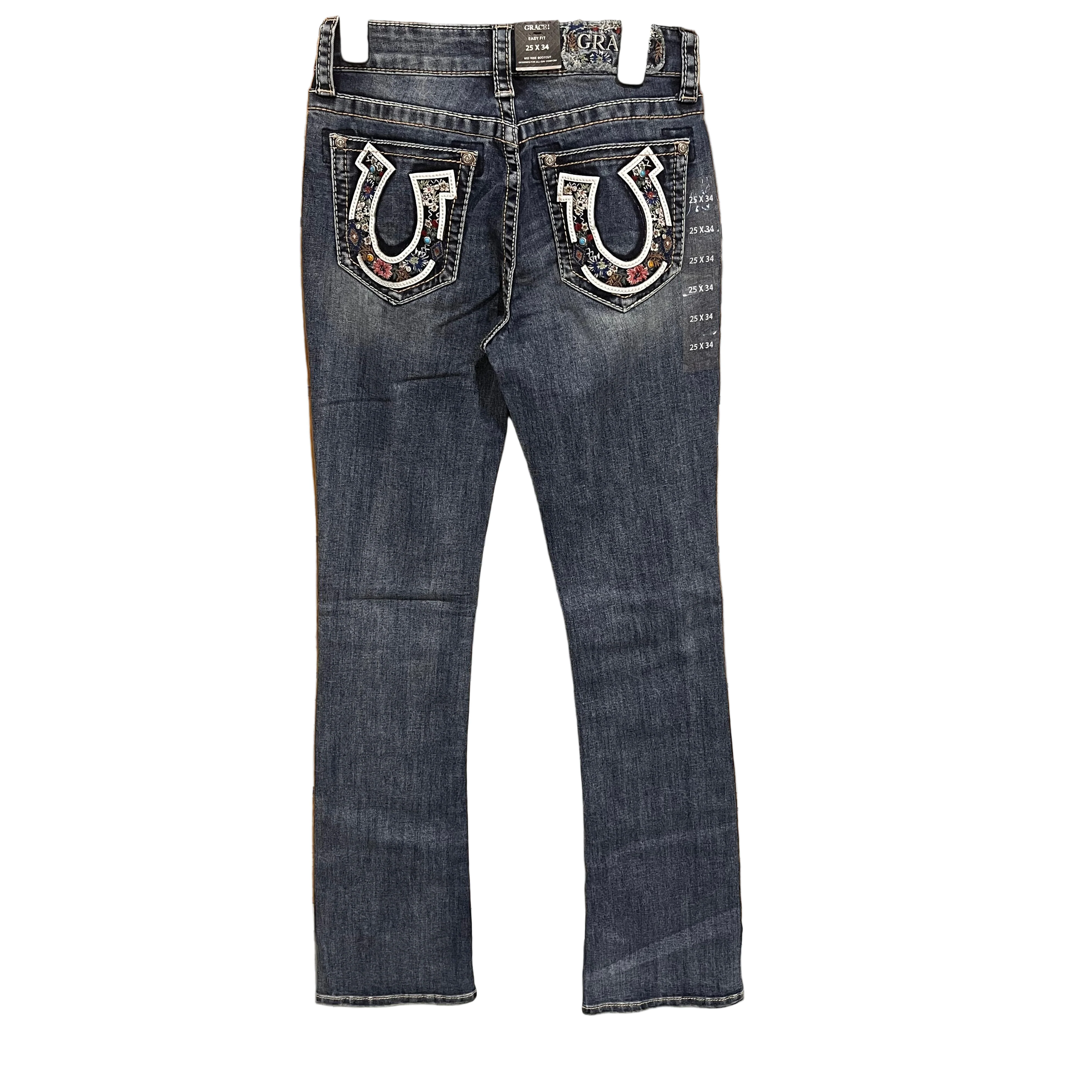 Grace in LA Women's Horseshoe Jeans - Image 3
