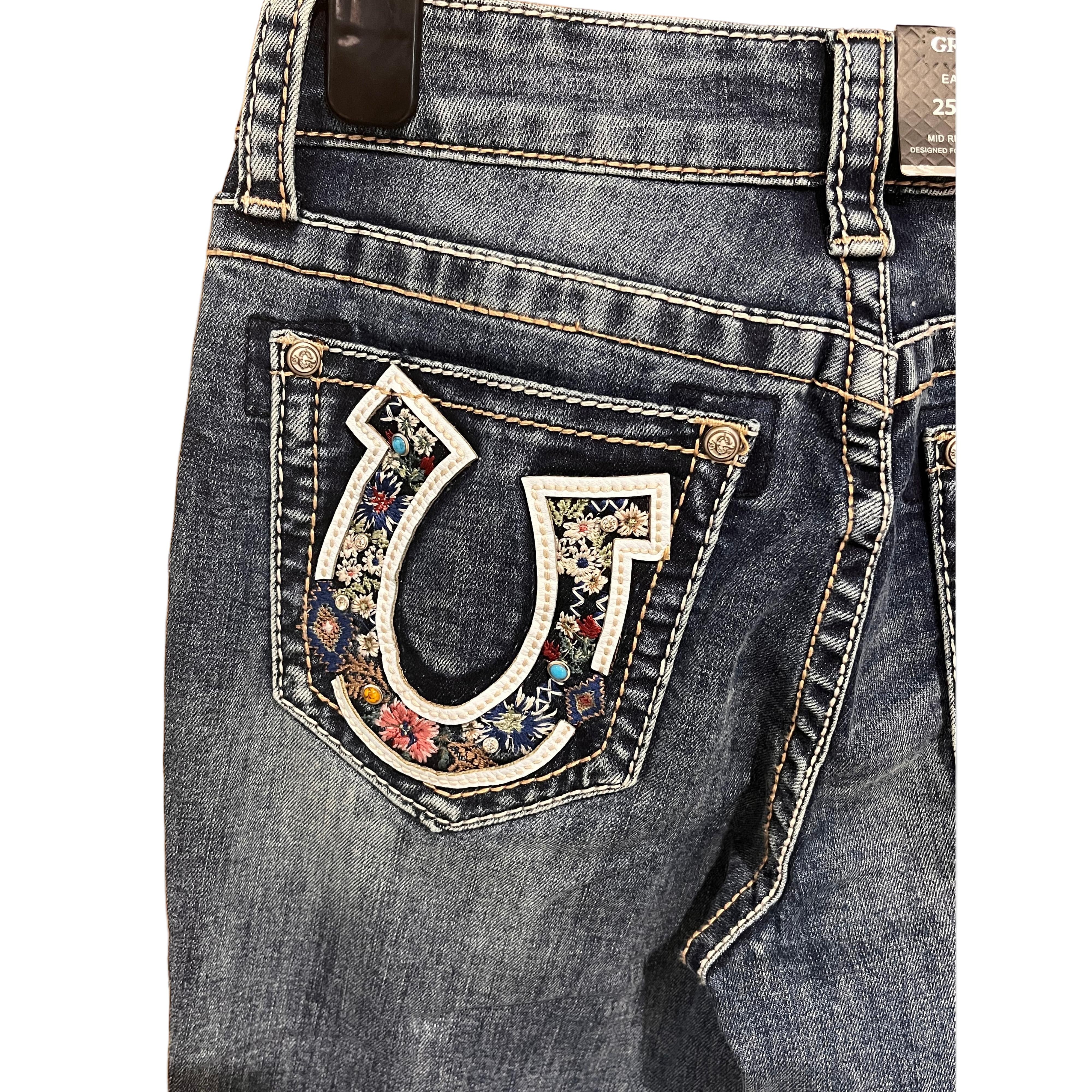 Grace in LA Women's Horseshoe Jeans - Image 4