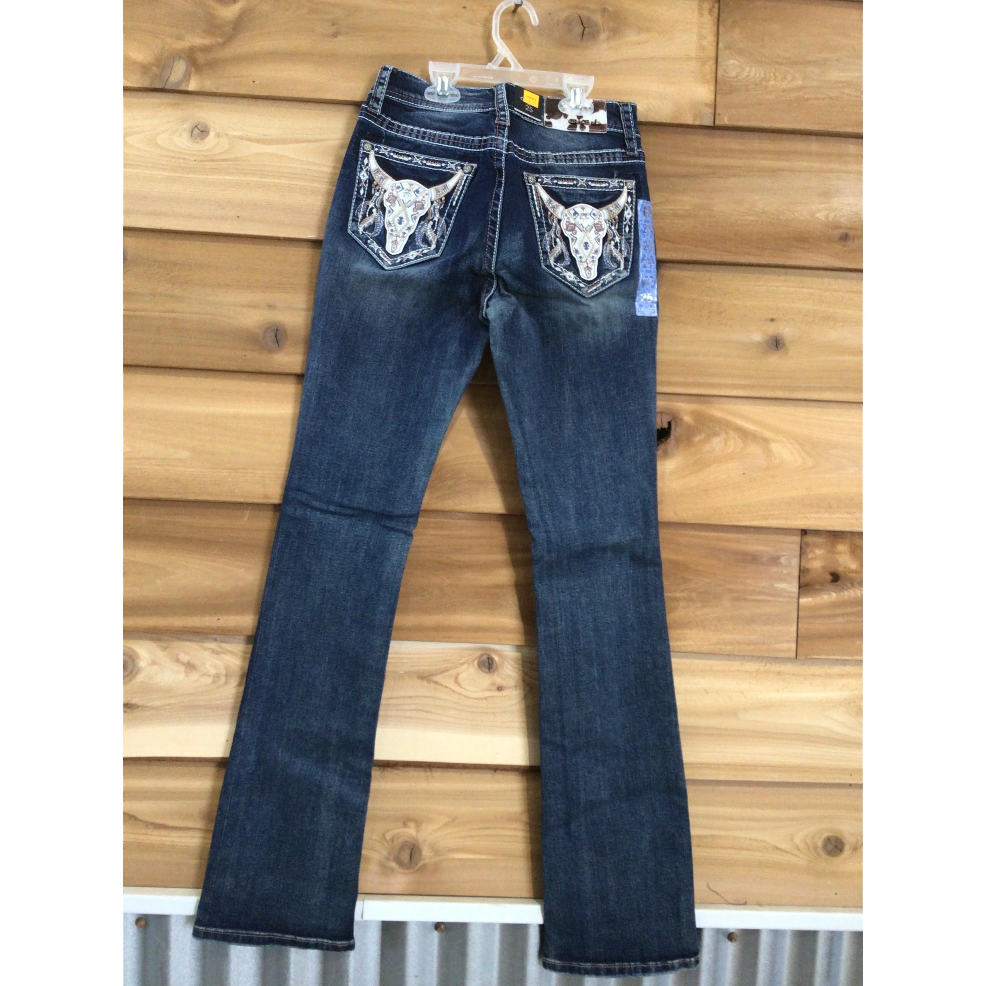 Grace in LA Women's Jeans - Steer Head