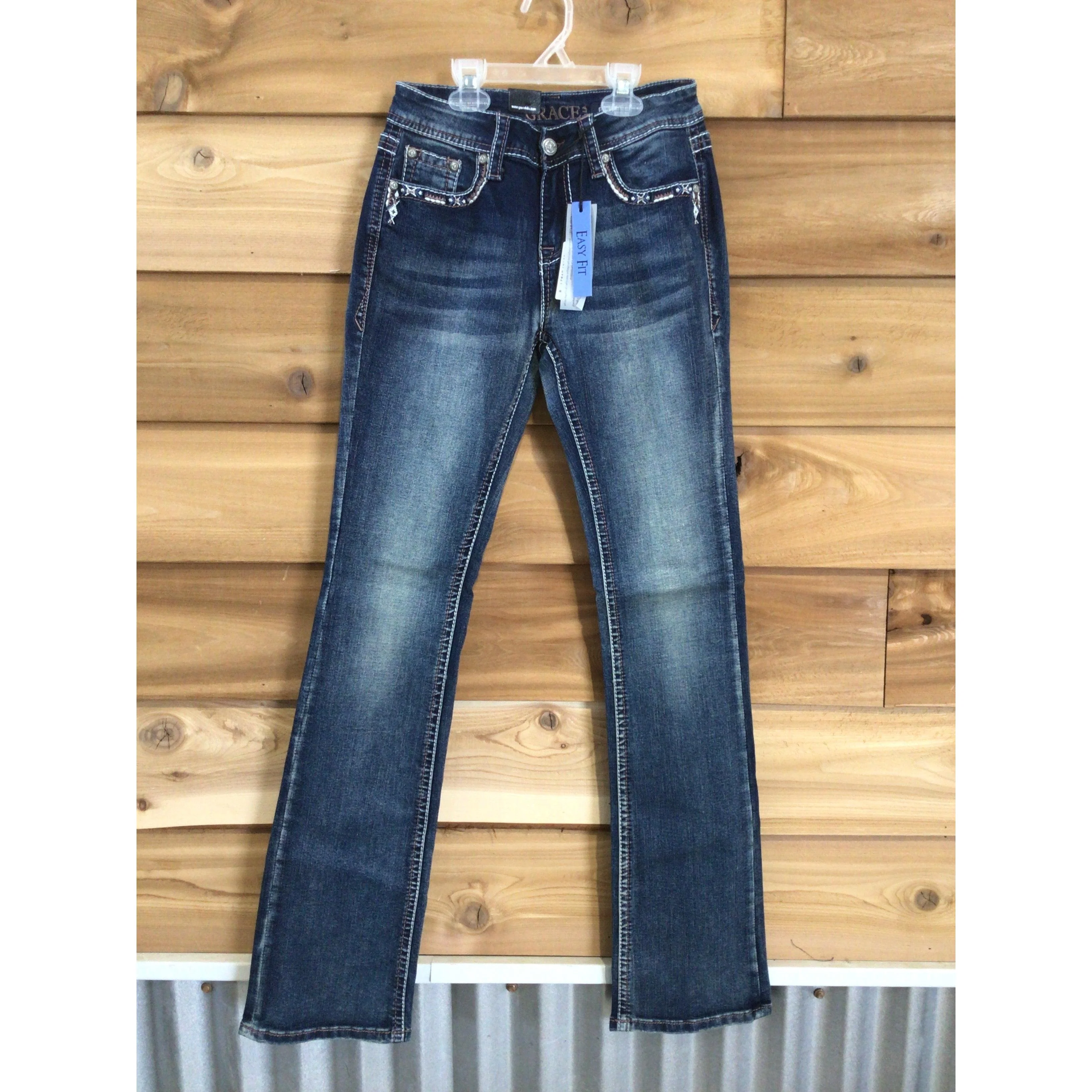 Grace in LA Women's Jeans - Steer Head - Image 2