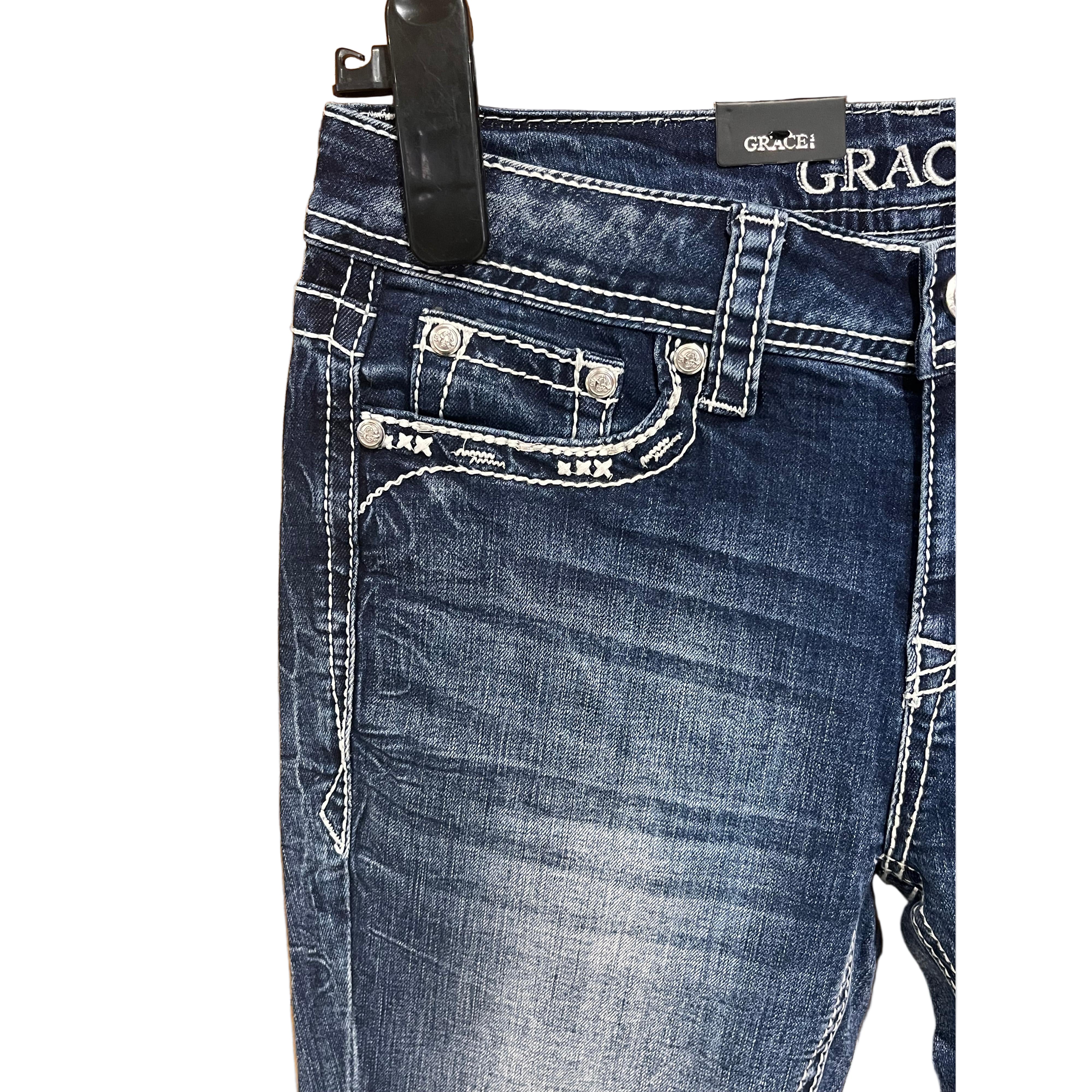 Grace in LA Women's Steer Head Nu Jeans - Image 2