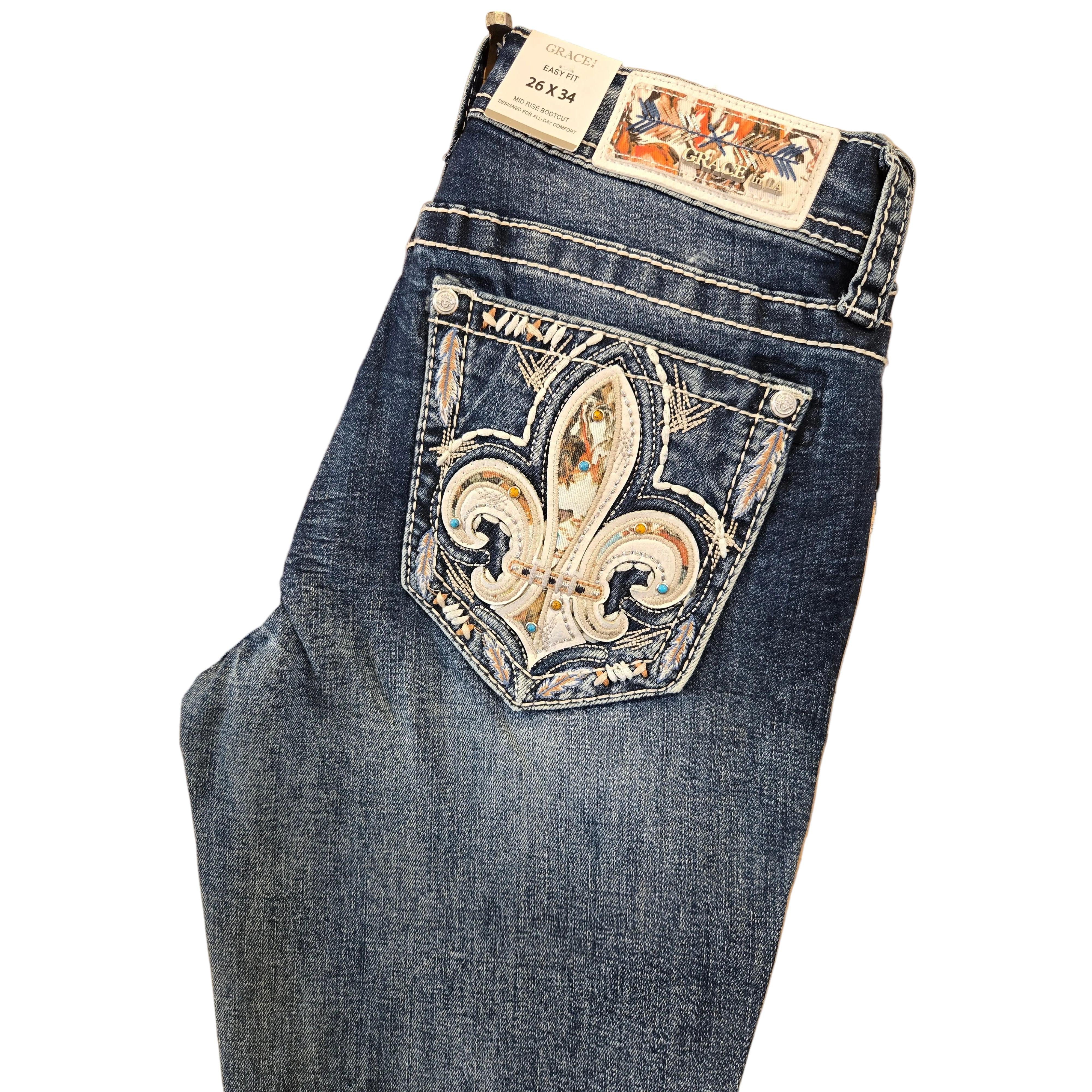 Grace in LA Women's Midrise Bootcut Jeans - Image 3