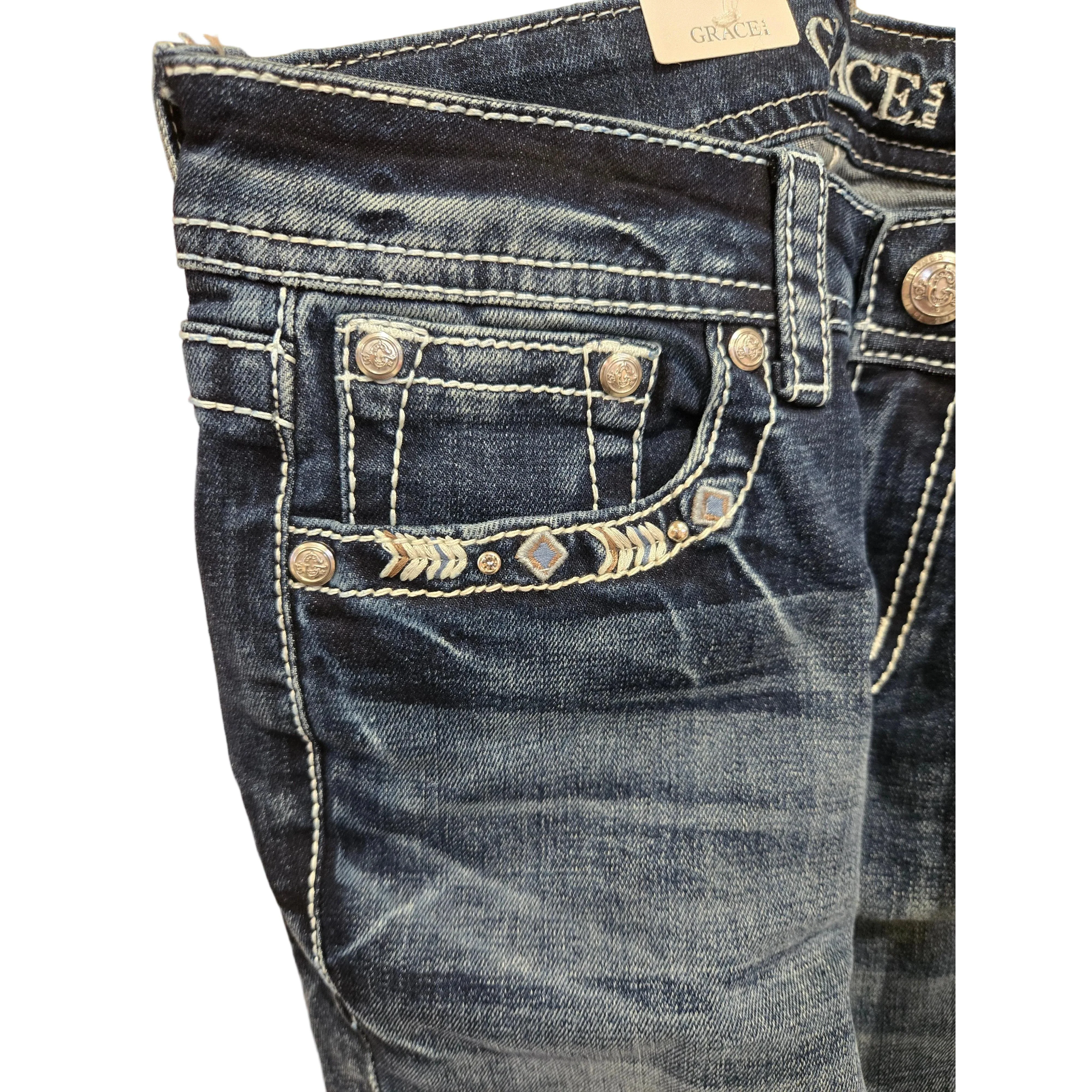 Grace in LA Women's Aztec Jeans - Image 3