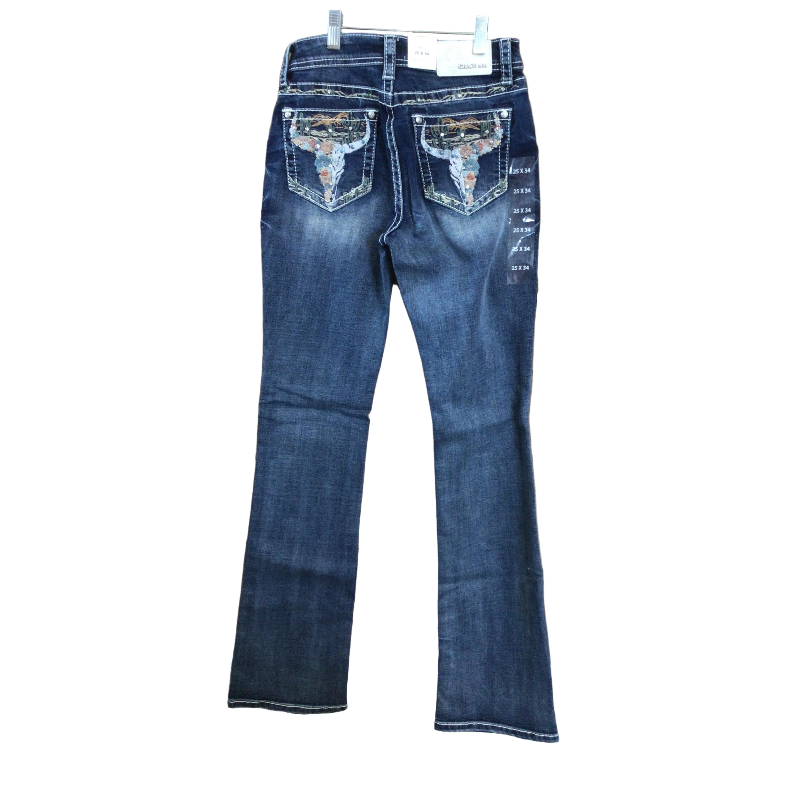 Grace in LA Women's Steer Head Jeans - Image 2