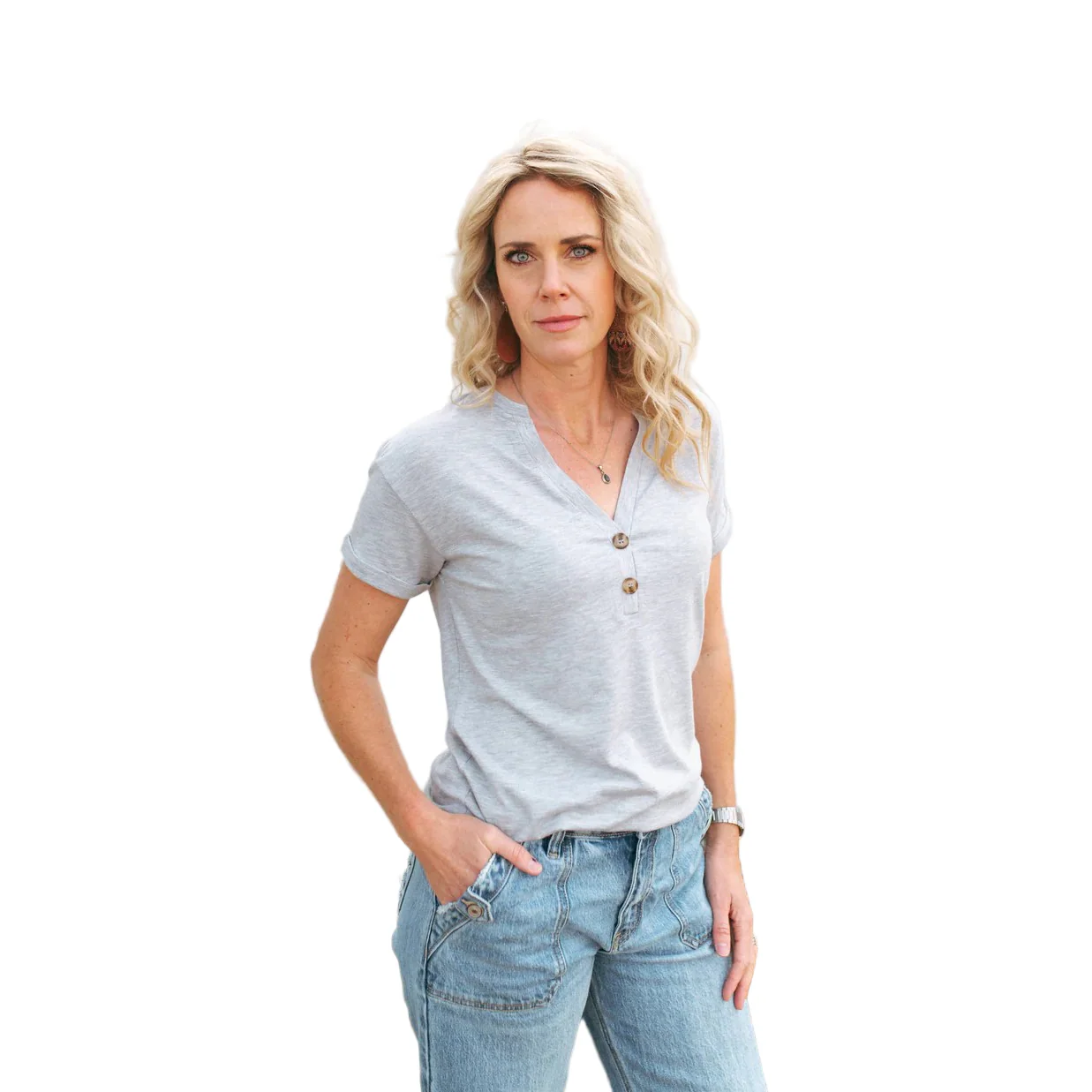 Grazier The Eleen Essential Short Sleeve Tee Shirt - Assorted Colours - Image 2