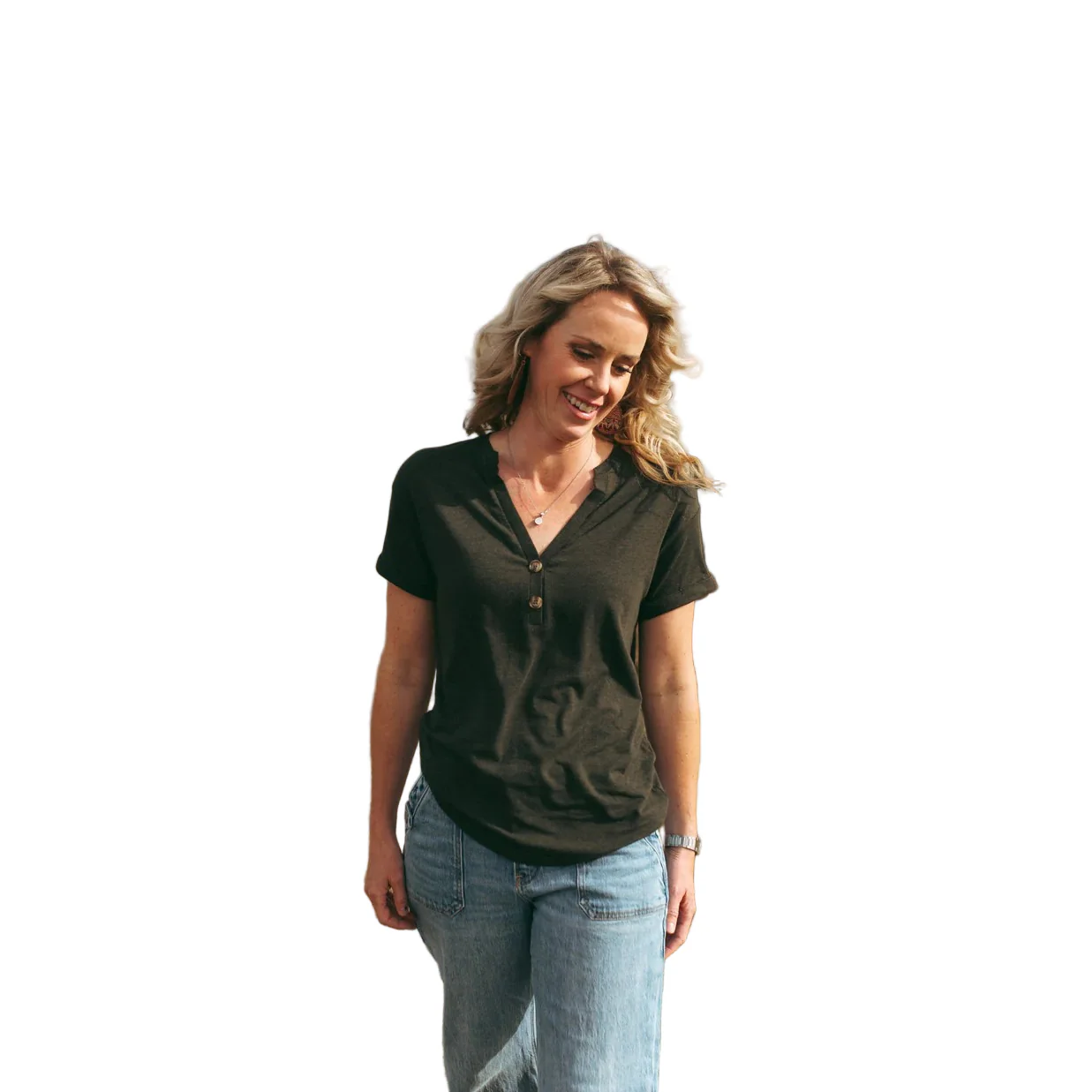 Grazier The Eleen Essential Short Sleeve Tee Shirt - Assorted Colours - Image 3