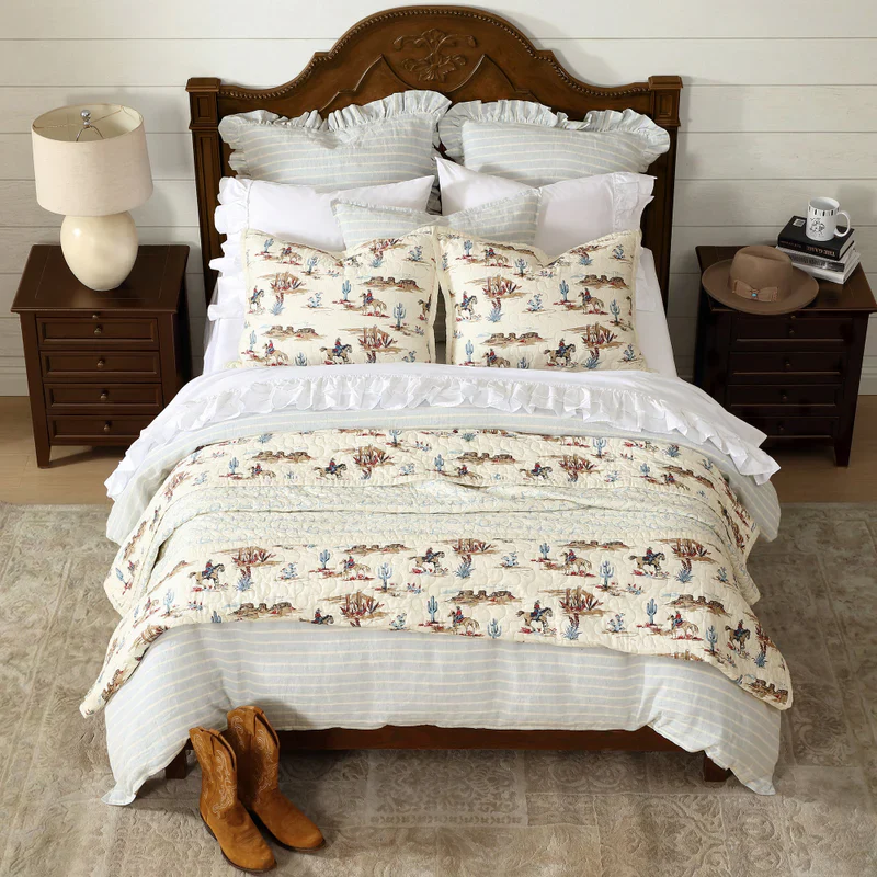 Hi End Accents Desert Trail Reversible Quilt Set- Sandstone - Image 2