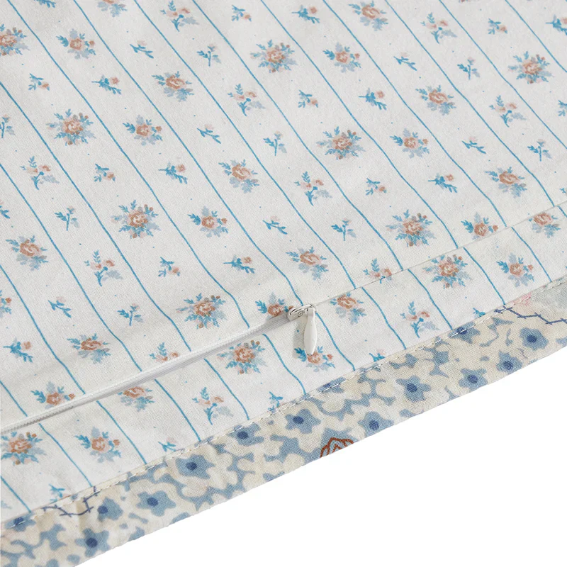 Hi End Accents Mirabelle Patchwork Prairie Quilt Set - Cornflower Blue - Image 3