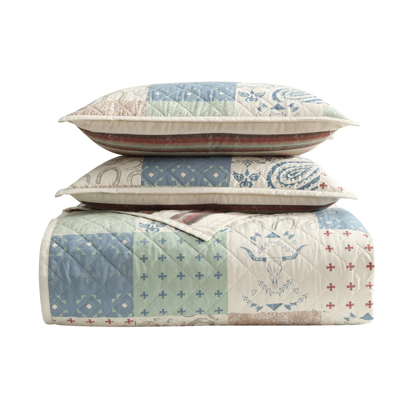 Hi End Accents Patchwork Paisley Quilt Set - Image 2
