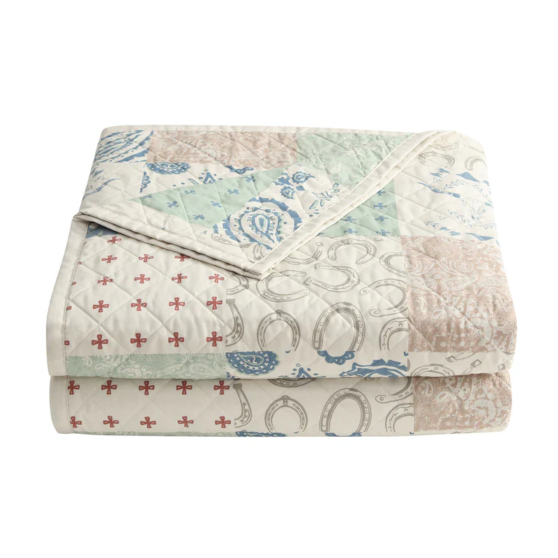 Hi End Accents Patchwork Paisley Quilt Set - Image 3