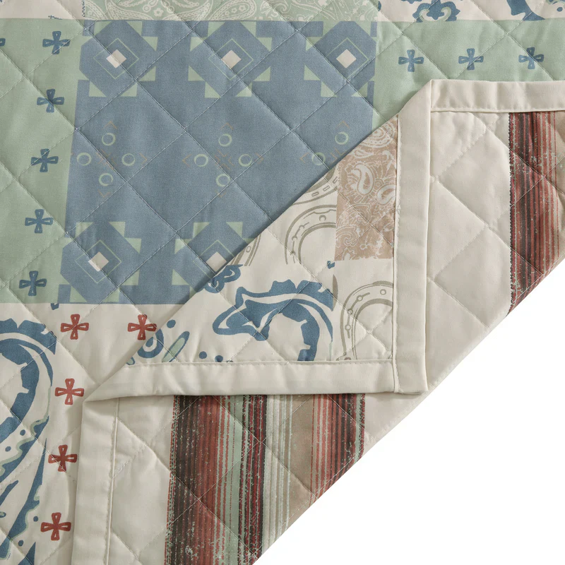 Hi End Accents Patchwork Paisley Quilt Set - Image 5