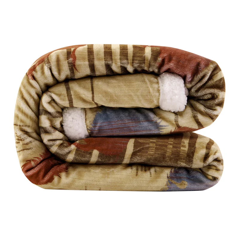 Hiend 54x68 Campfire Sherpa Throw - Home On the Range - Image 5