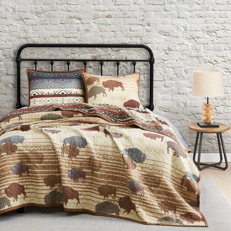 Hiend Accents Home On The Range Reversible Quilt Set - Full/Queen - Image 2