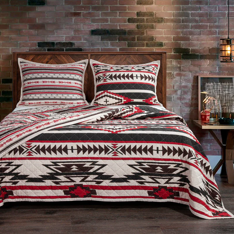 HiEnd Cortez Reversible Quilt Set-Queen
