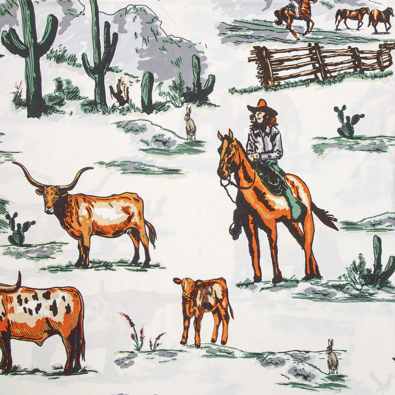 HiEnd Accents Ranch Life Reversible Comforter Set  - King - Image 7