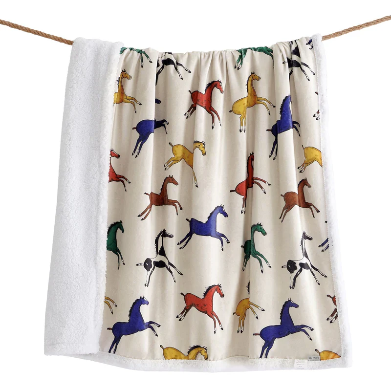 HiEnd  Wild Horse Campfire Sherpa Throw - Image 6