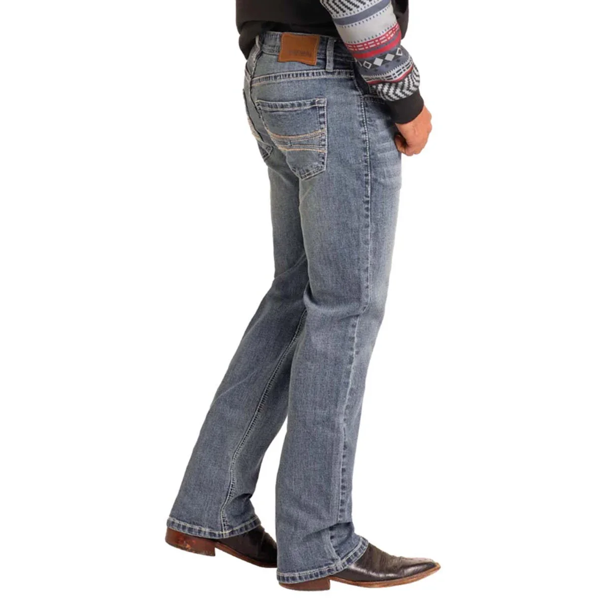 Hooey Men's Raised Denim Pistol - Medium Vintage - Image 2