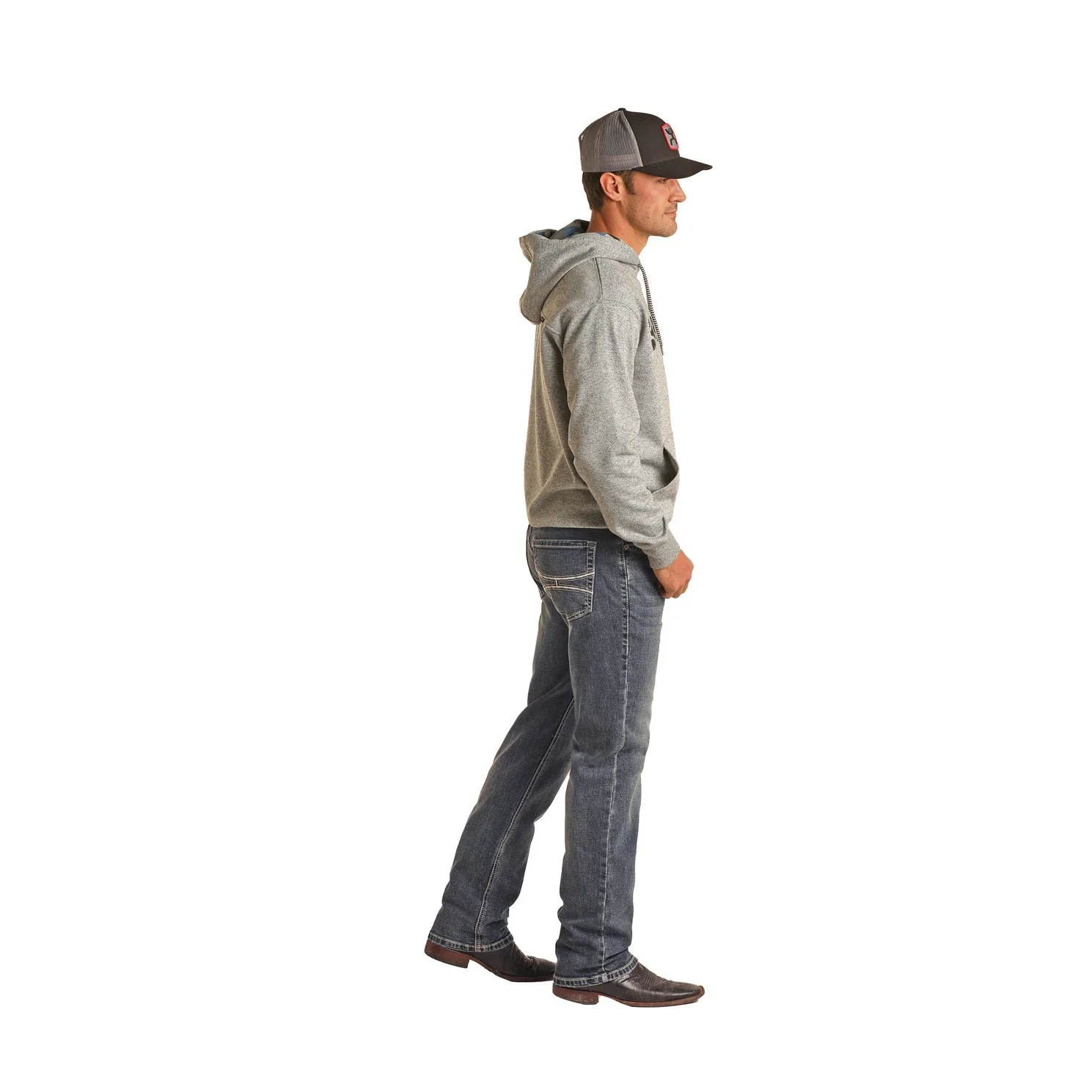 Hooey Men's Rope Logo Revolver Jeans - Dark Vintage - Image 3
