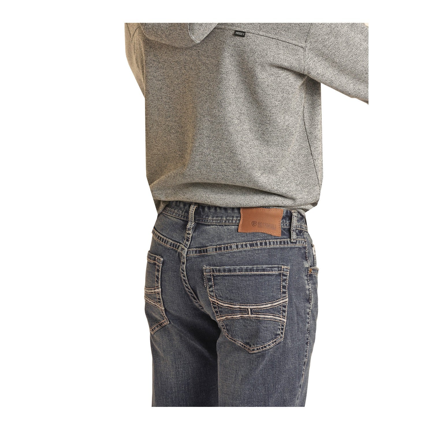 Hooey Men's Rope Logo Revolver Jeans - Dark Vintage - Image 4