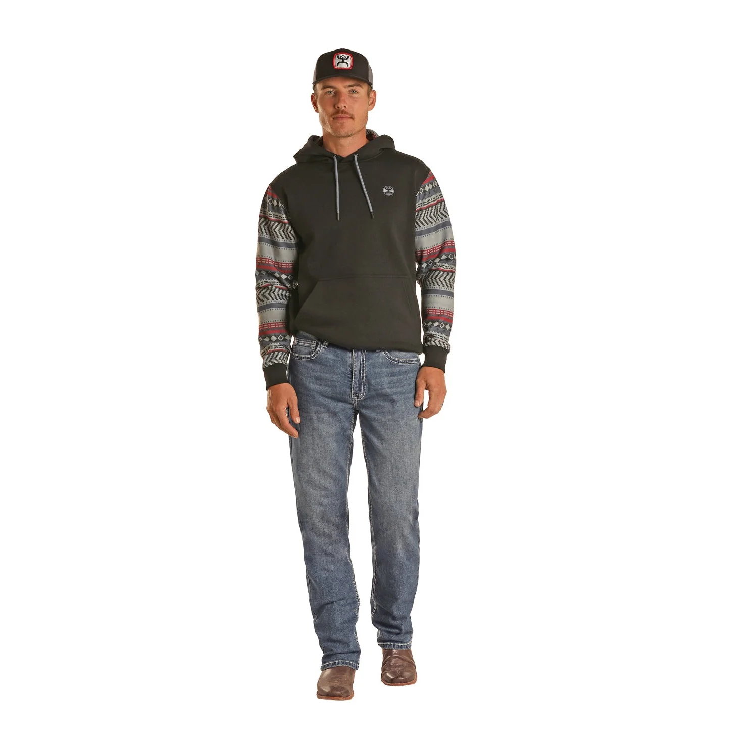 Hooey Men's Rope Stitched Stackable Jeans - Medium Wash