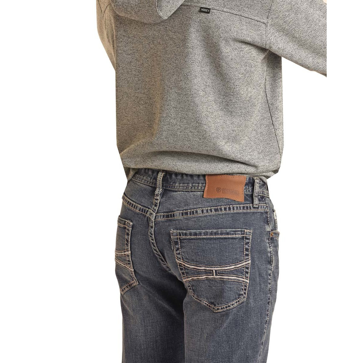 Hooey Men's Two Tone Stitch Revolver Jeans - Dark Wash - Image 3
