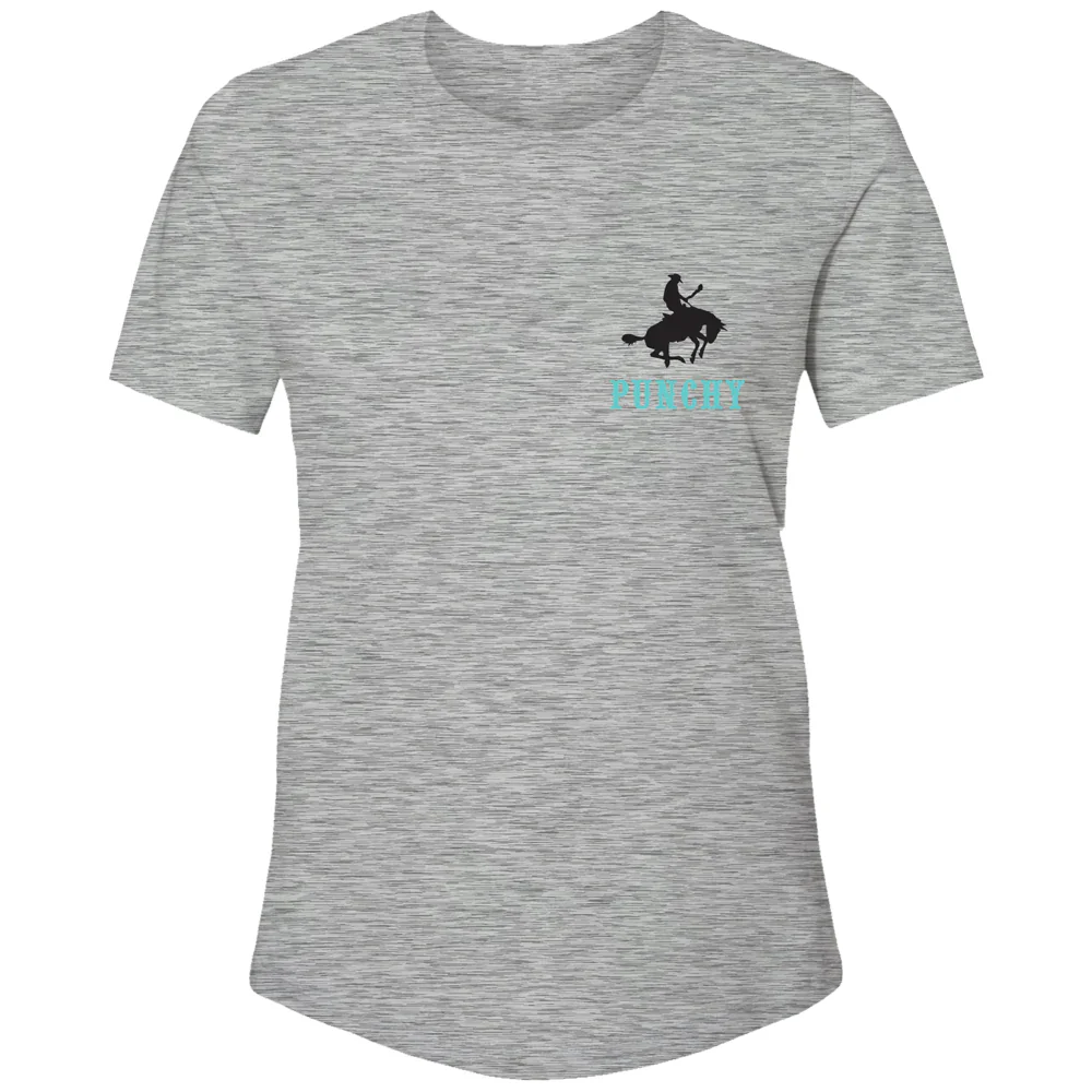 Hooey Ranchero Women's Crew Neck Short Sleeve T-Shirt - Grey - Image 2