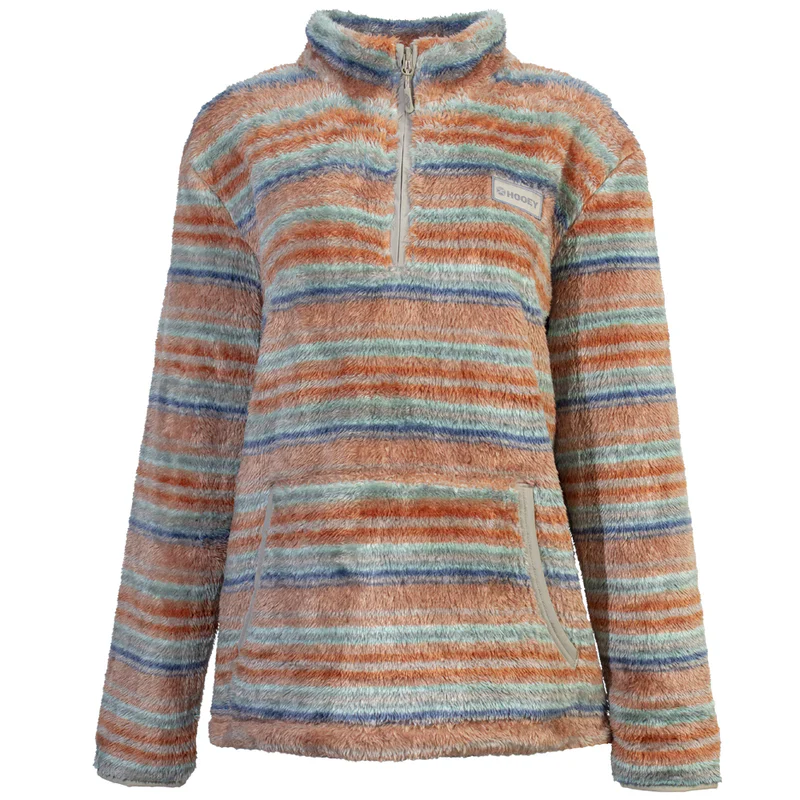 Hooey Women's Fleece Pullover - Pink/Stripe - Image 2