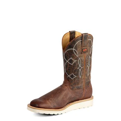 Horse Power Men's Western Boots -Cognac Distressed