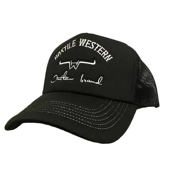 Hostile Western Foam Trucker Cap - Black