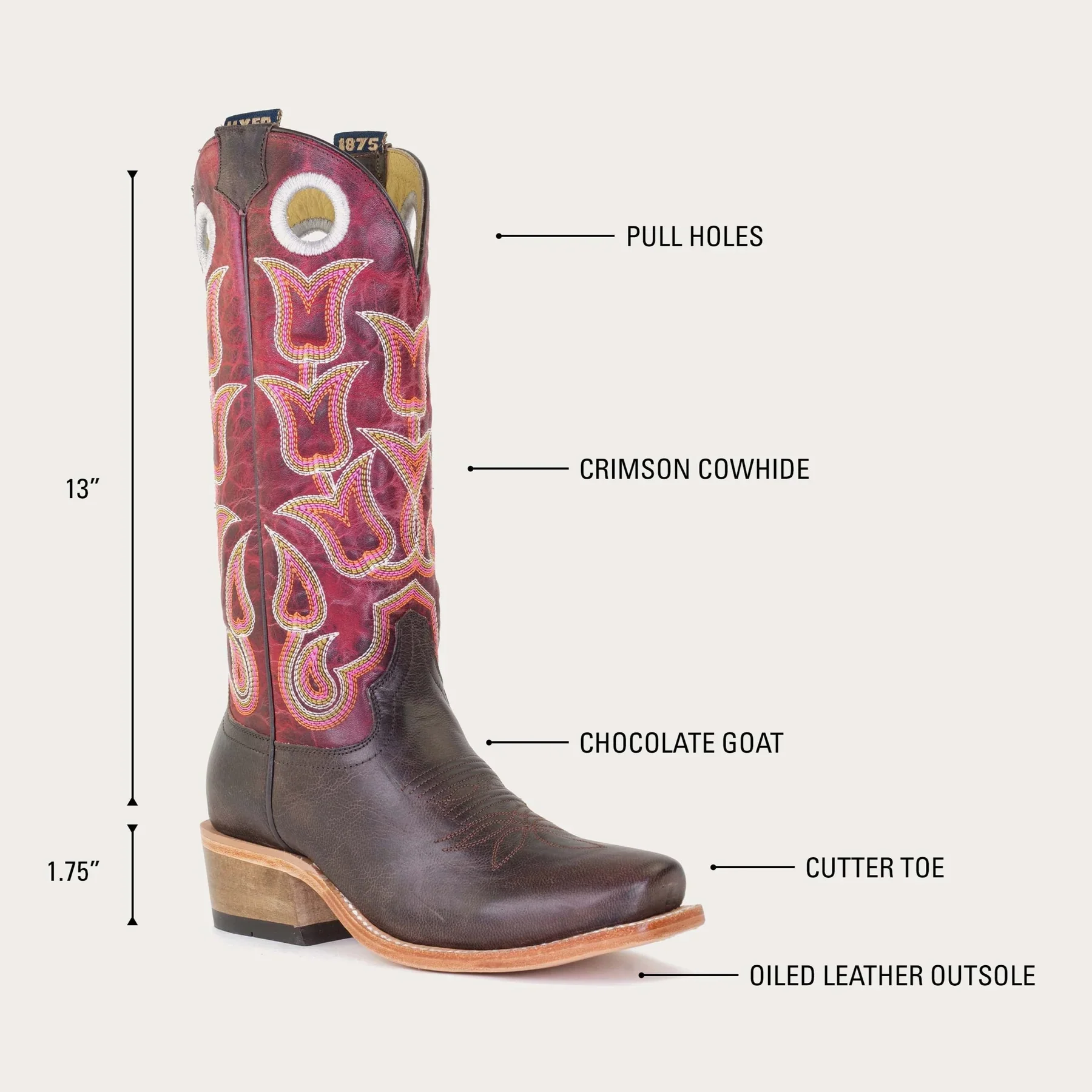 Hyer Ladies Tipton Western Boot - Image 4