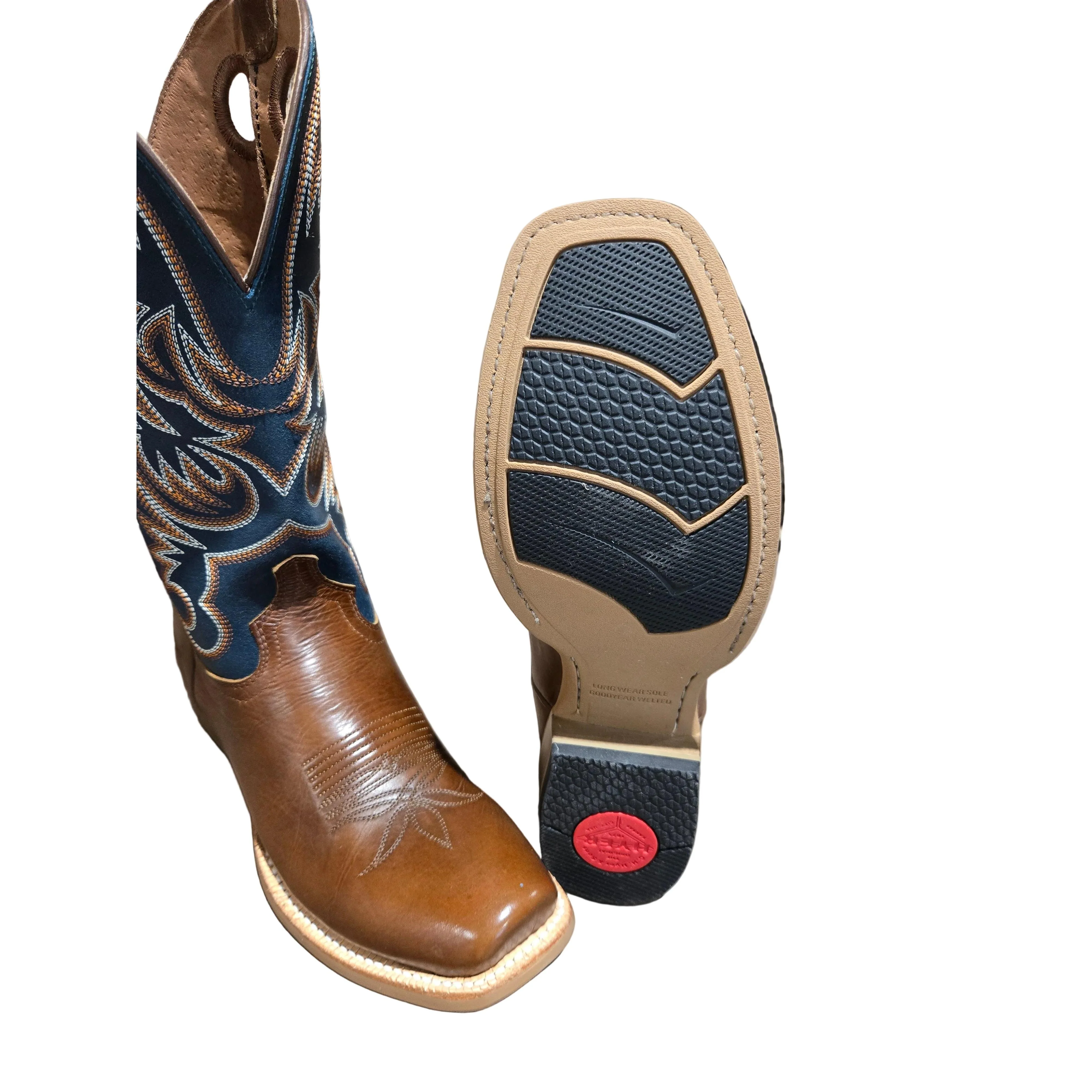 Hyer Men's  Burrton Western Boot - Matte Dark Blue - Image 2