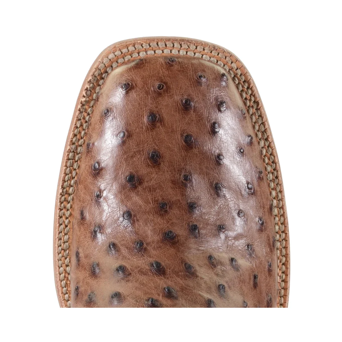 Hyer Men's Jetmore Western Boots - Tabac Full-Quill Waxy Ostrich - Image 2