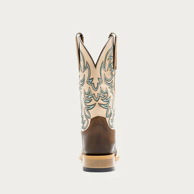 Hyer Women's Topeka Western Boot- Brown/White - Image 5