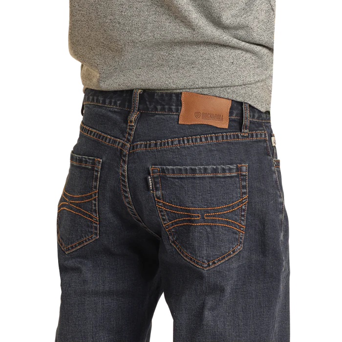 Hooey Mens Stackable Dark Vintage Jeans - Image 4