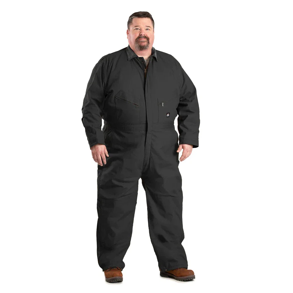 Berne Men's Heritage Duck Insulated Coverall - Black - Image 3