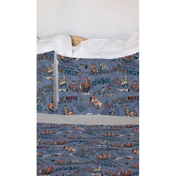 Ida Mae Cattle Drive Chambray Quilt-King - Image 2