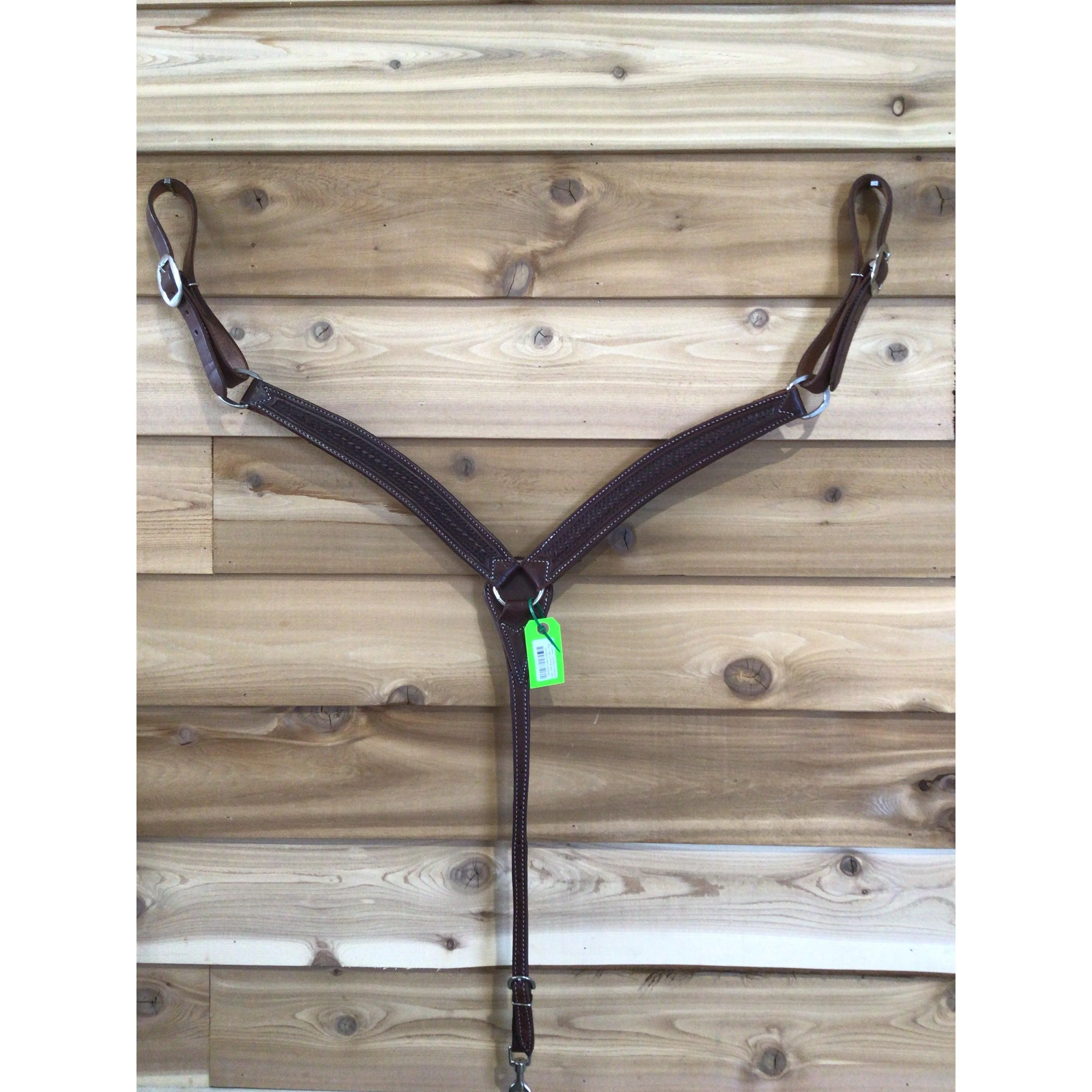Irvine 1 3/4" Breast Collar - Basketweave W/Border - Image 2