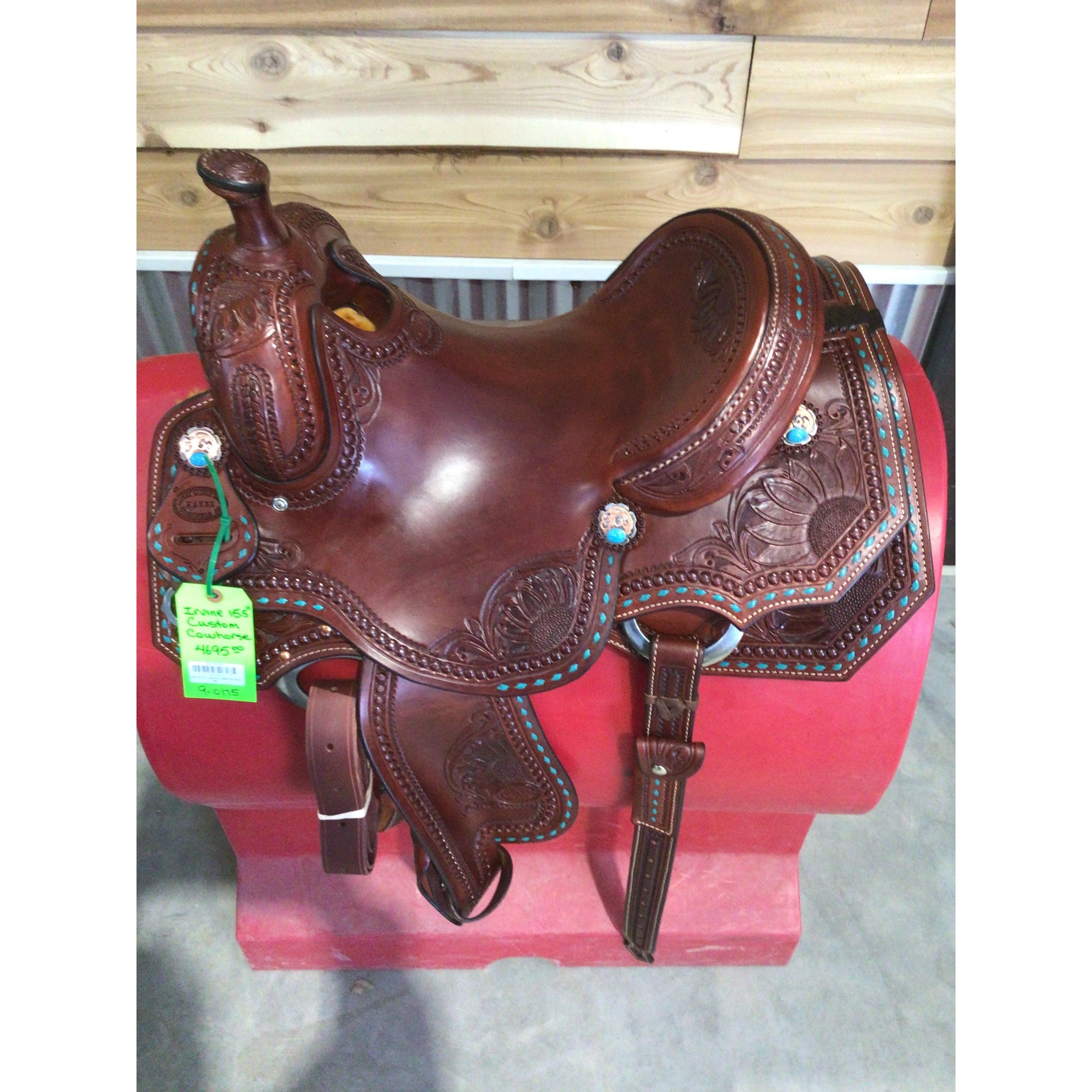 Irvine Custom 15.5" Cowhorse Saddle - Image 2